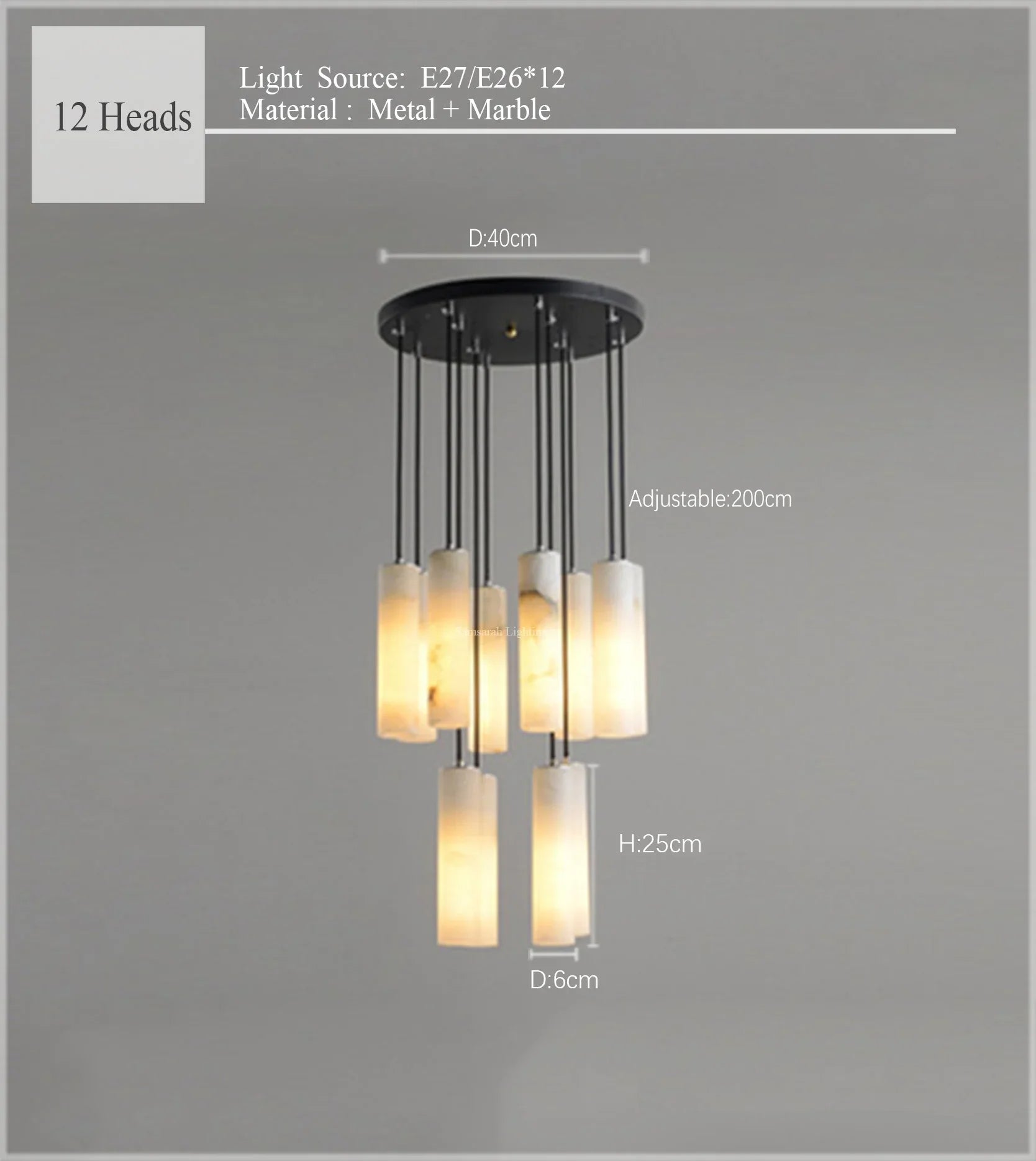 ELIT Marble Pendant Light