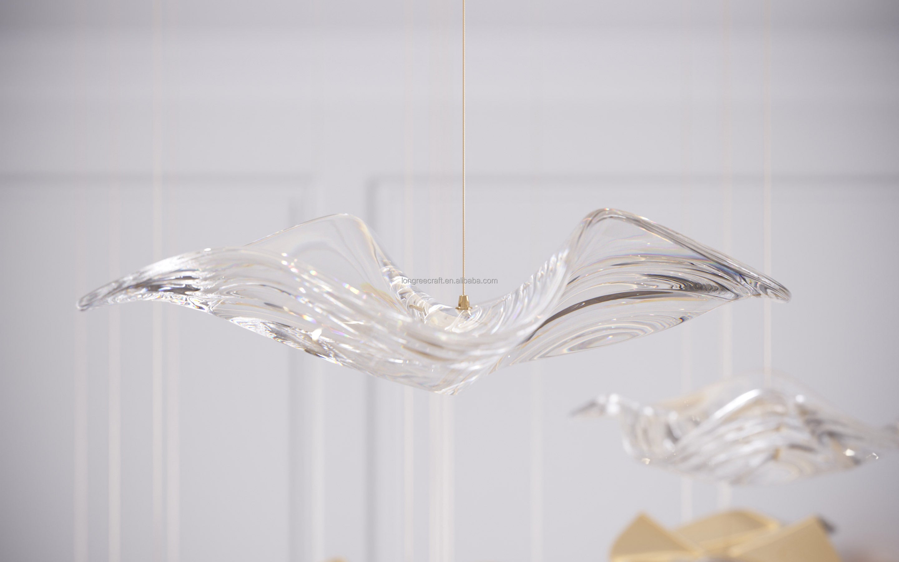 Sand & Sea Wave Glass Chandelier