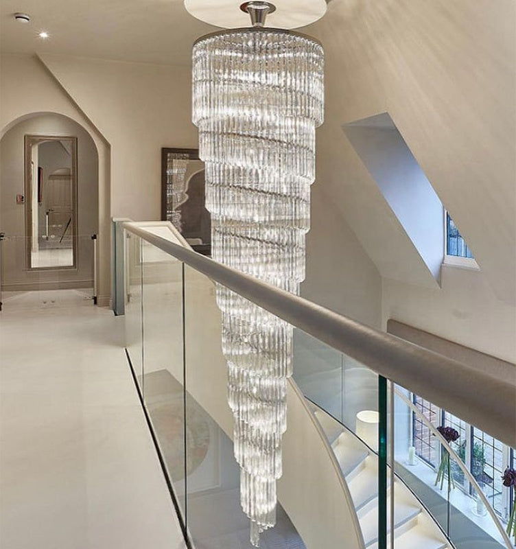 Eustone Spiral Crystal Chandelier