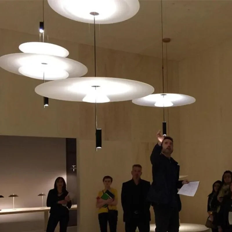 Minimalist UFO Art Chandelier