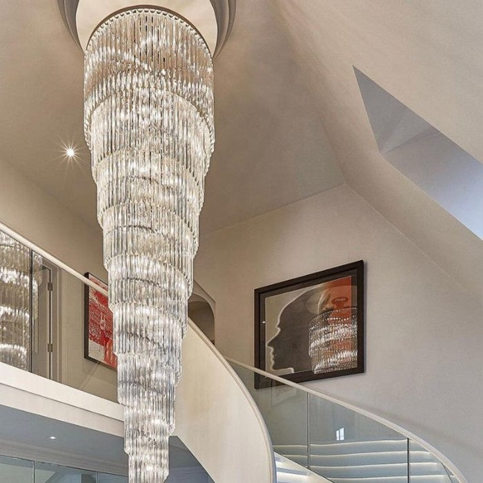 Eustone Spiral Crystal Chandelier