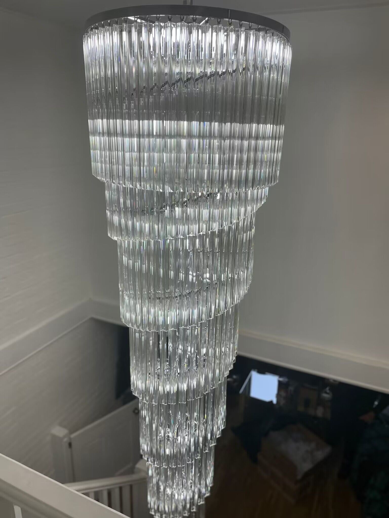 Eustone Spiral Crystal Chandelier