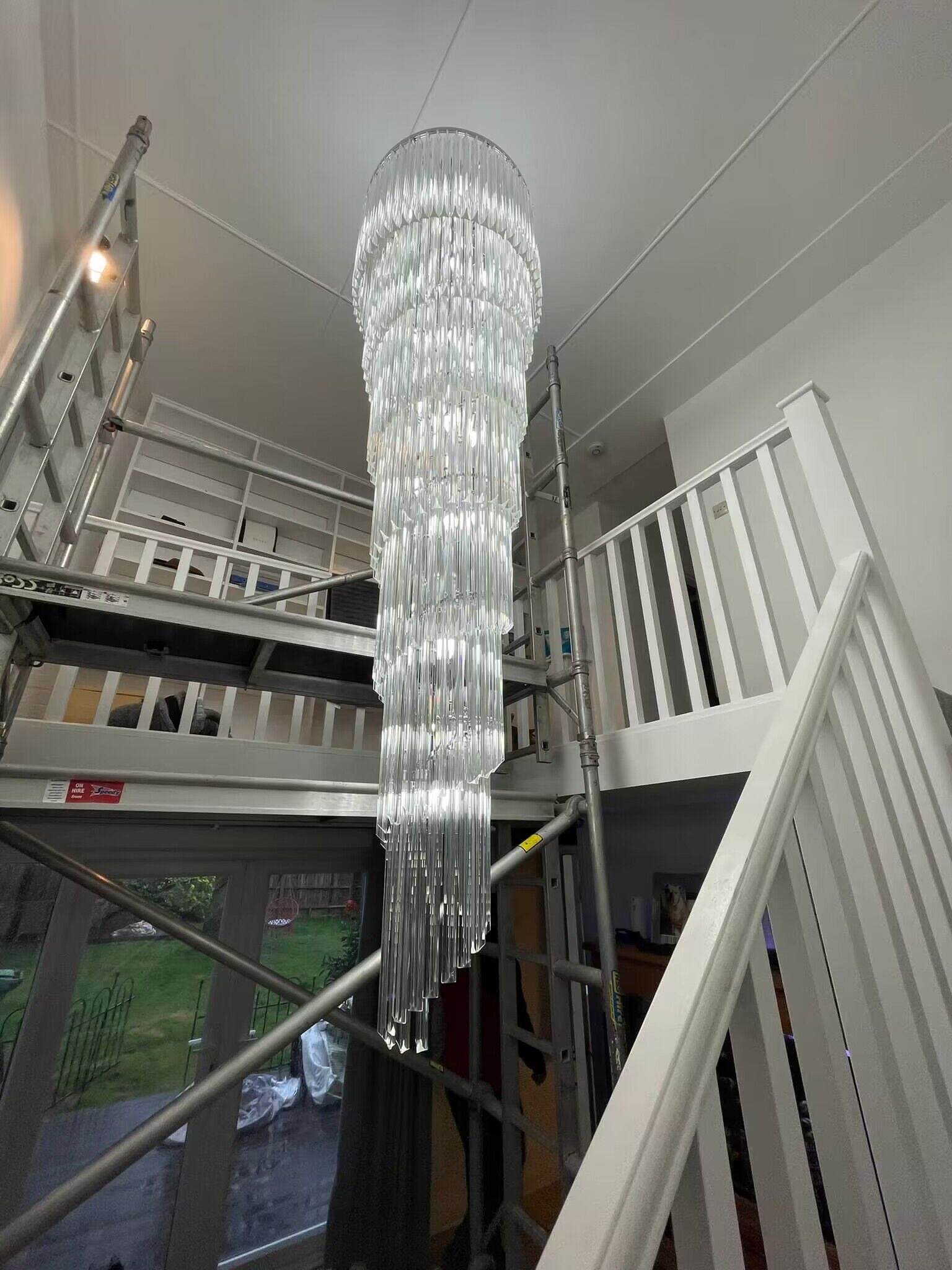 Eustone Spiral Crystal Chandelier