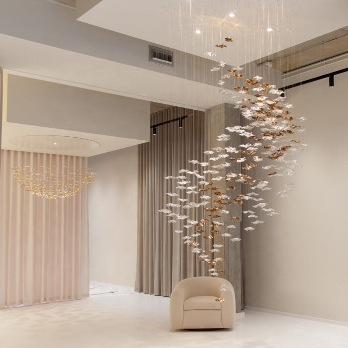 Sand & Sea Wave Glass Chandelier