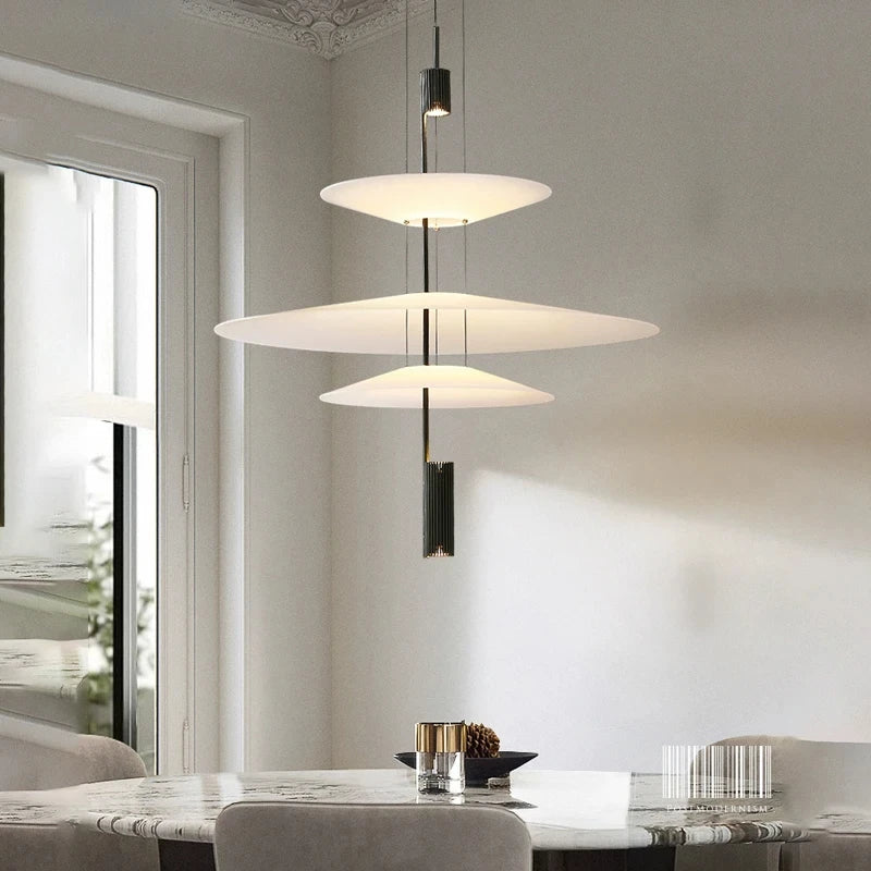 Minimalist UFO Art Chandelier