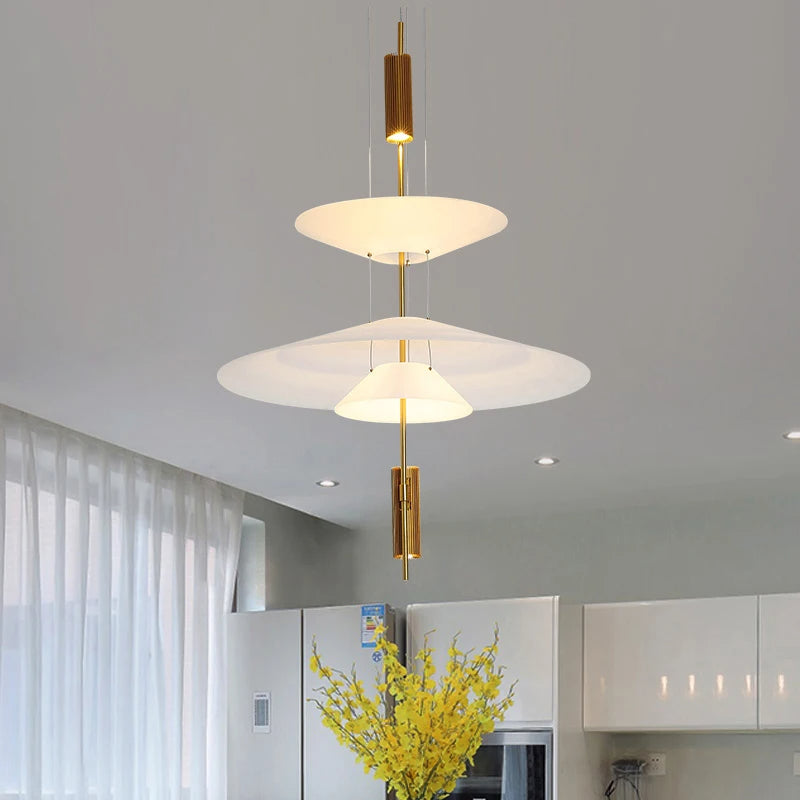 Minimalist UFO Art Chandelier