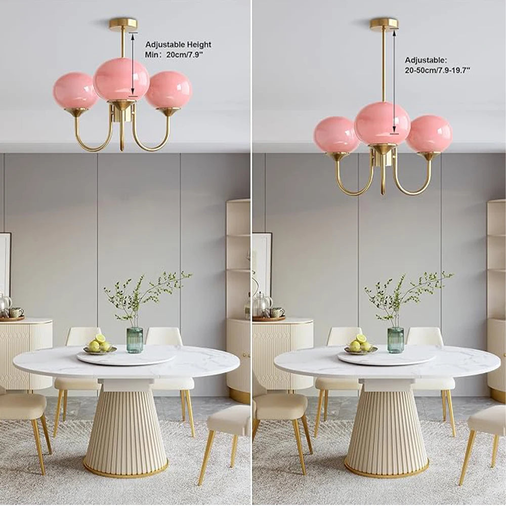 Blush Glow Chandelier