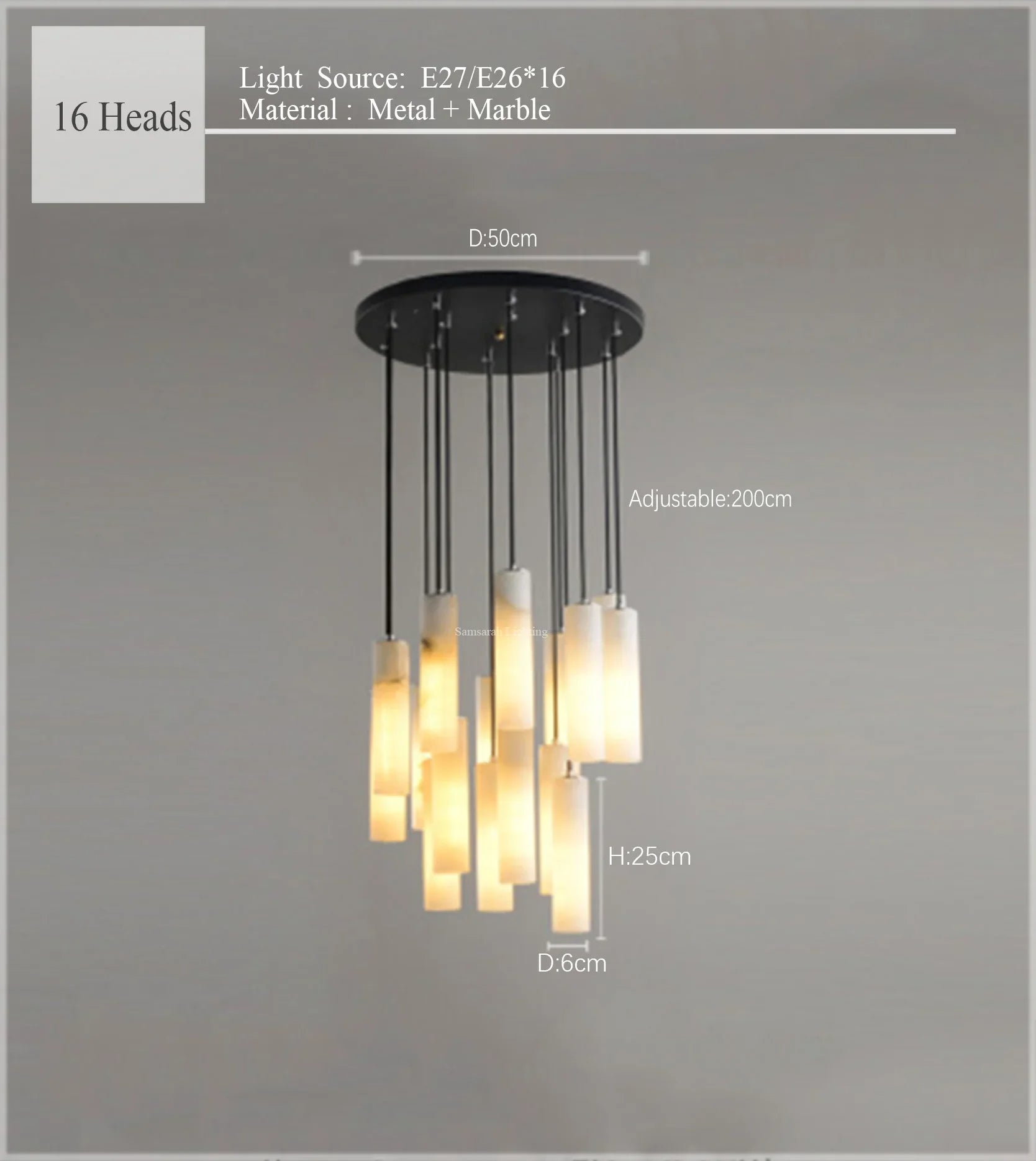 ELIT Marble Pendant Light