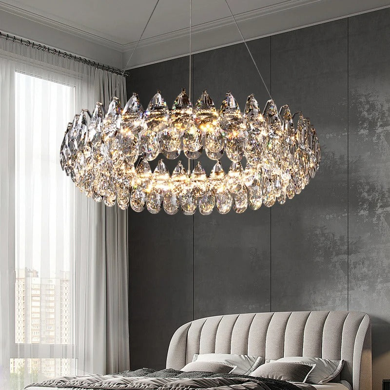 Celestial Glow K9 Crystal Chandelier