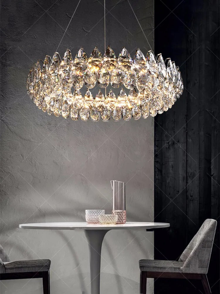 Celestial Glow K9 Crystal Chandelier