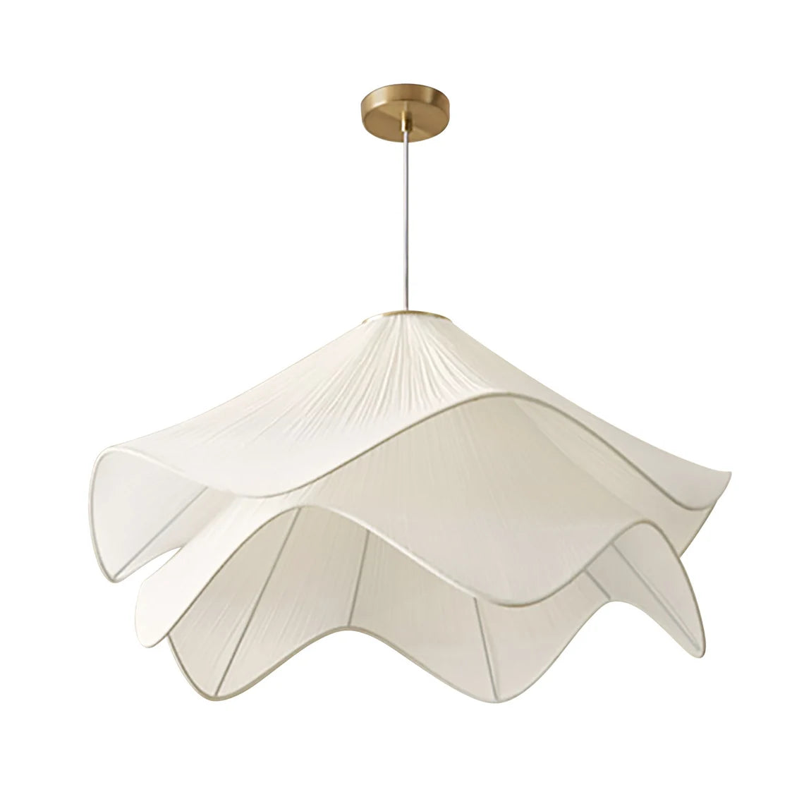 French Fabric Flower Petal Chandelier Shade