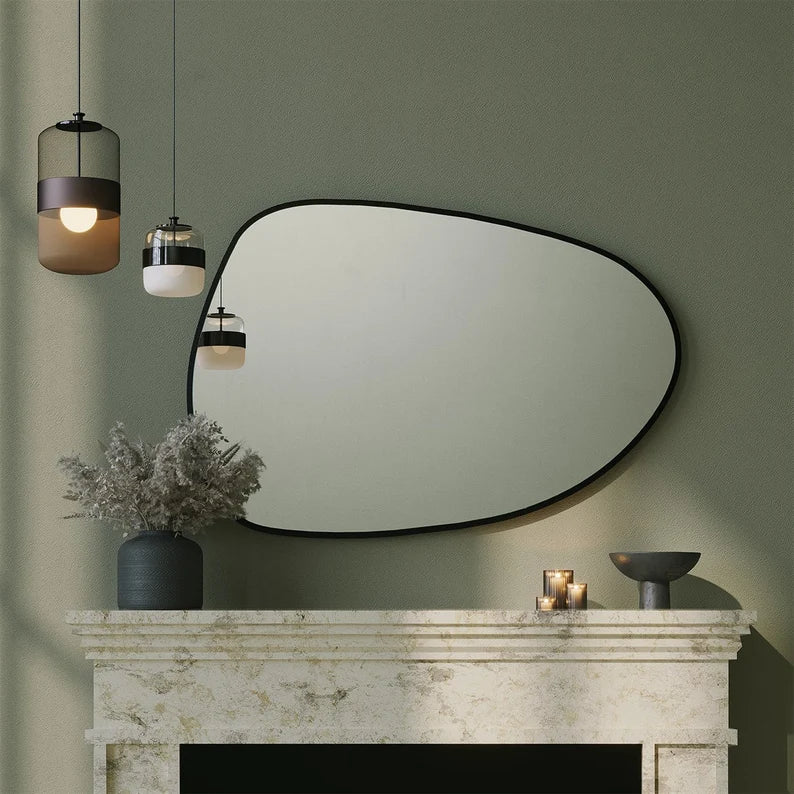 Irregular Wood Mirror