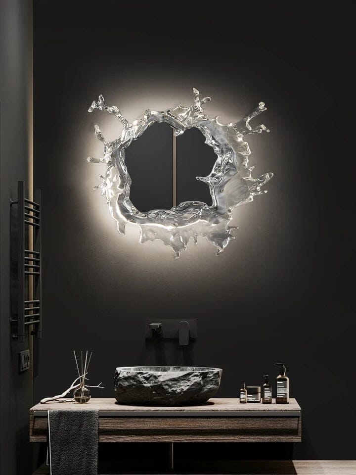 Water Splash LED Mirror