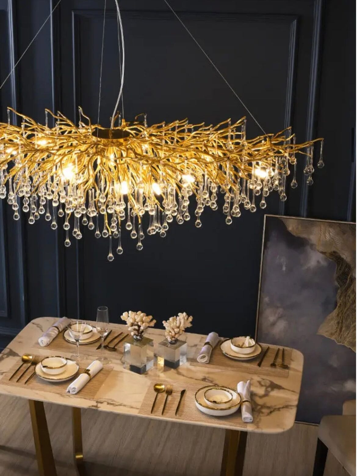 NYRA Water Drop Customisable Chandelier