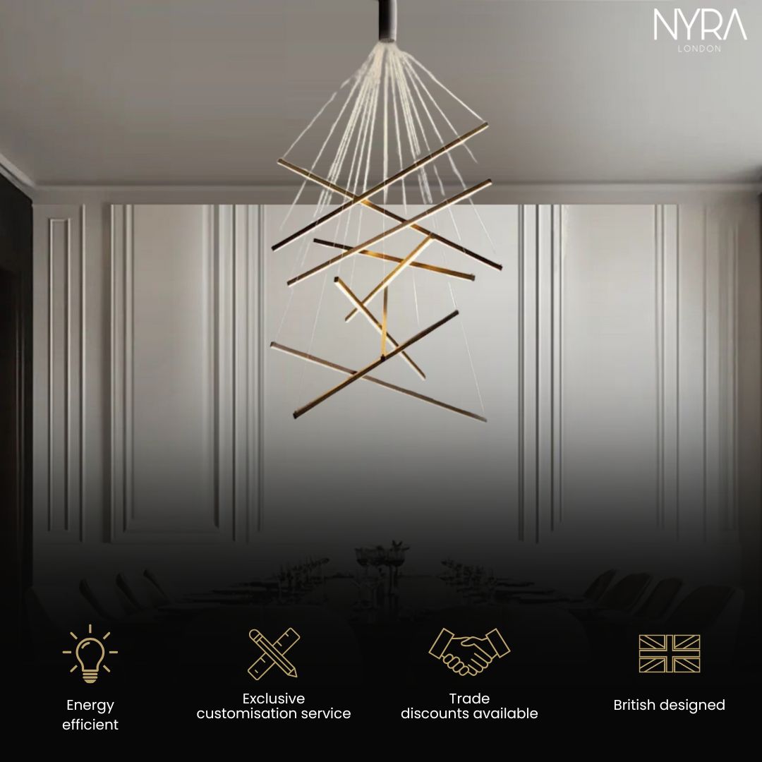 Modern Duplex Chandelier