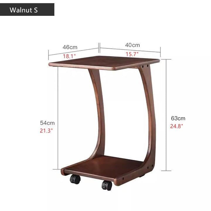 C-Shaped End Table