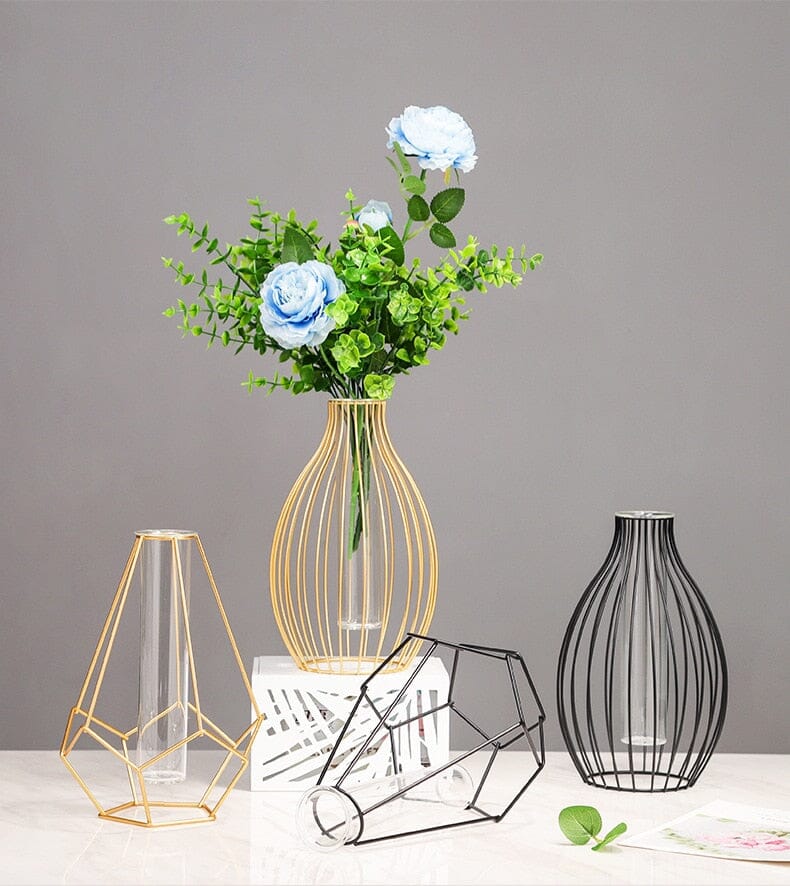 Nordic Geometric Plant Vase Tubes