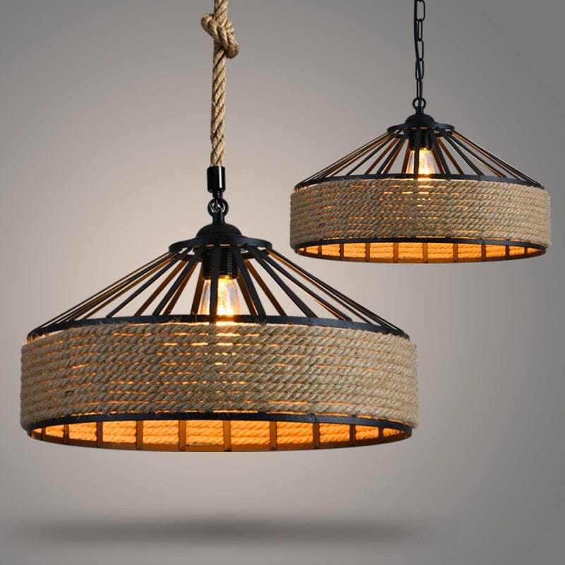 Sisal Rope Pendant Light