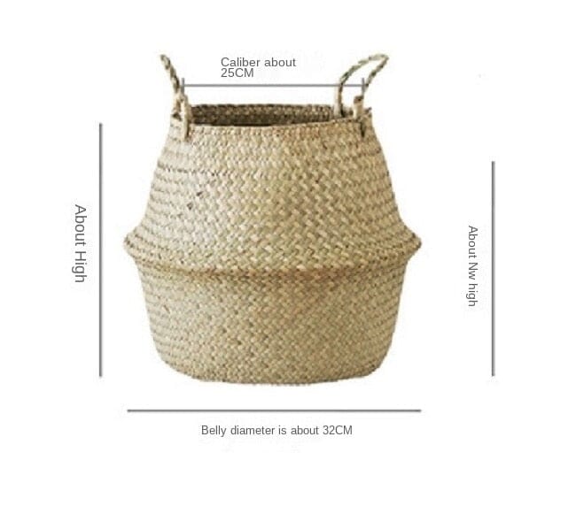 Wicker woven storage baskets