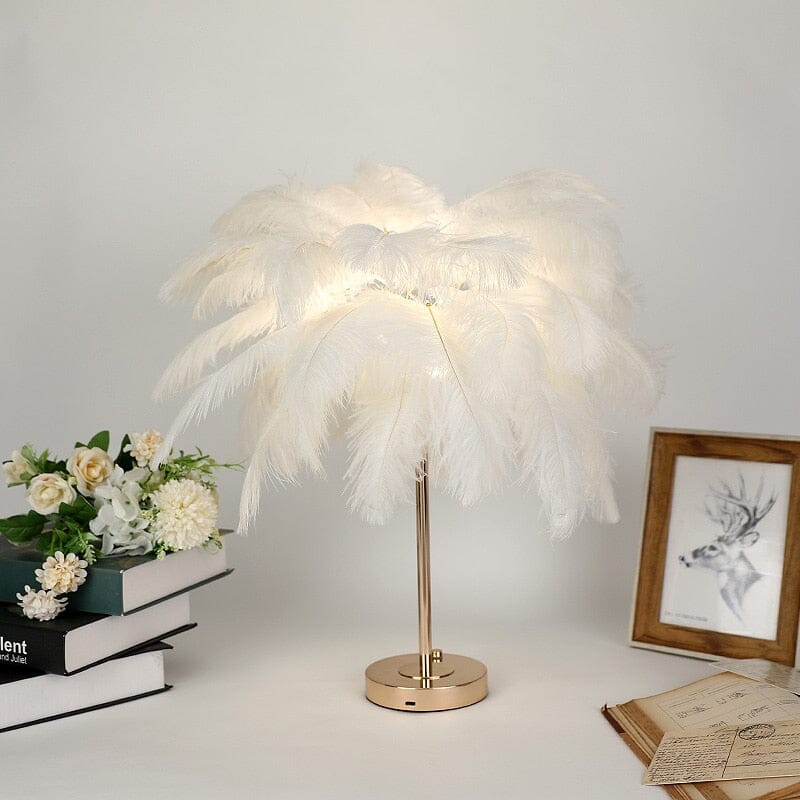 Luxury LED Feather Lamp