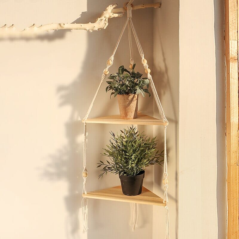 Bohemian Wooden Designer Shelves