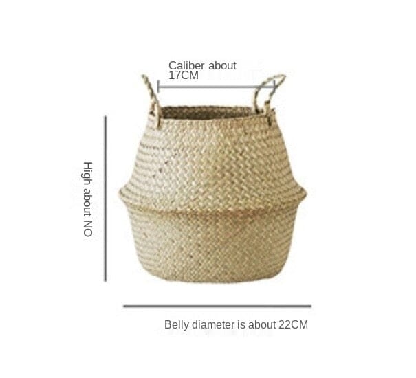 Wicker woven storage baskets