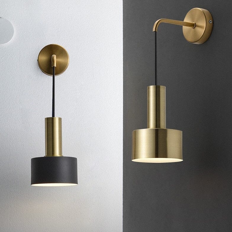 Modern Black And Gold Sconce