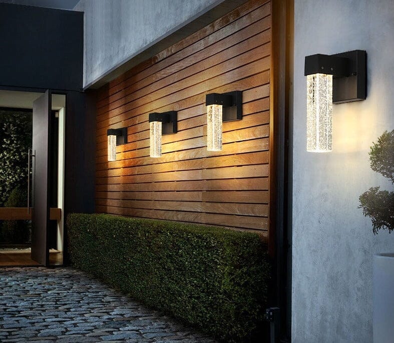 Crystal IP65 Waterproof Aluminum Outdoor Wall  Lamp