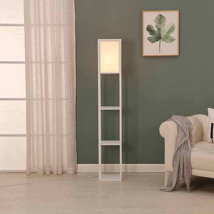 Floor Lamp With Shelves