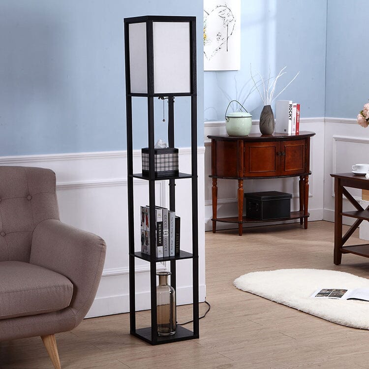 Floor Lamp With Shelves