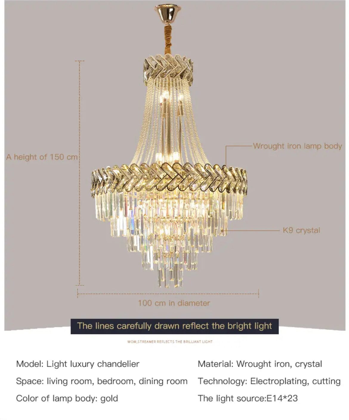 Royal Orchid Chandelier